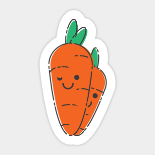 Cute Carrot Sticker